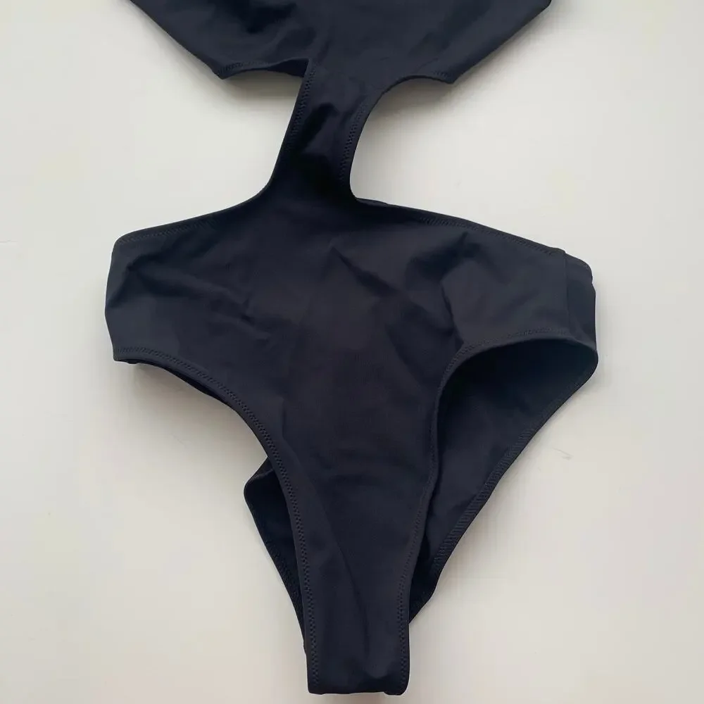Tropic of C Mila One Piece Black Compression Swimsuit Womens New Black Small